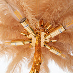 Feather-Designed Standing Lamp – Nordic Floor Light for Living Room, Warm LED, Four Color Options