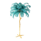 Feather-Designed Standing Lamp – Nordic Floor Light for Living Room, Warm LED, Four Color Options