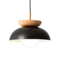 Wooden Dome Pendant Light in Nordic Style