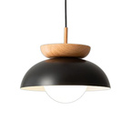 Wooden Dome Pendant Light in Nordic Style