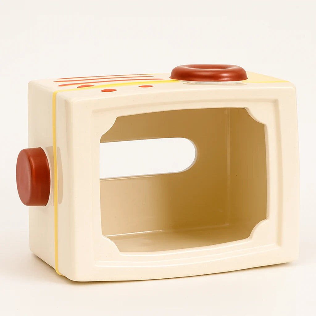 Vintage-Inspired Ceramic Tissue Dispenser
