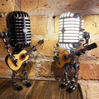 Retro-Inspired LED Microphone Table Lamp