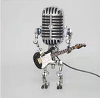 Retro-Inspired LED Microphone Table Lamp