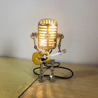 Retro-Inspired LED Microphone Table Lamp
