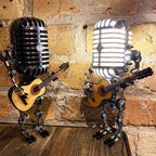 Retro-Inspired LED Microphone Table Lamp