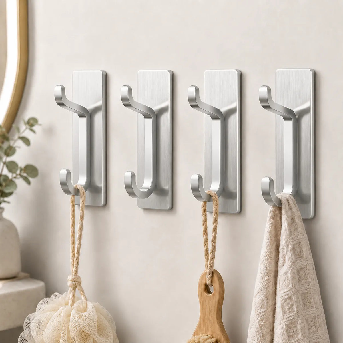 Stainless Steel Wall Hooks for Effortless Organization