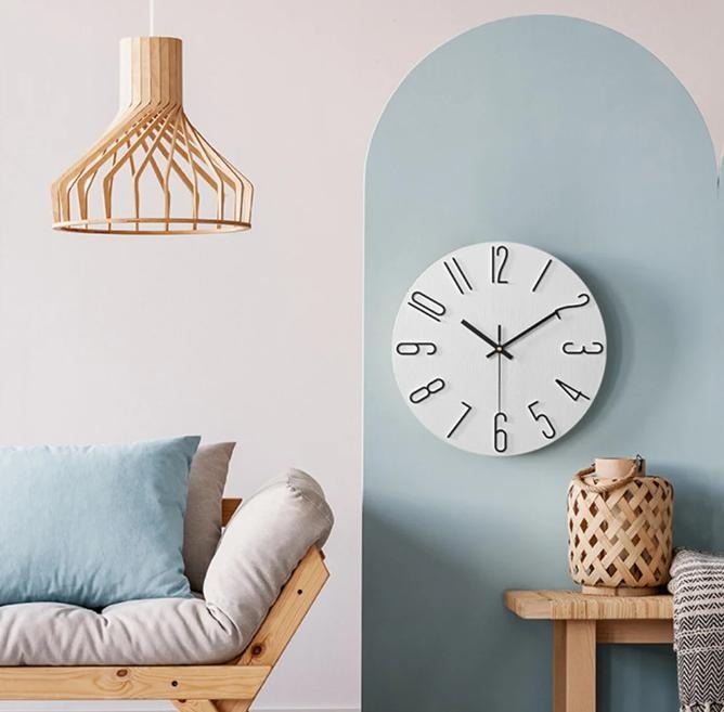 Quartz Wall Clock – Contemporary Minimalist Style for Living Room Décor