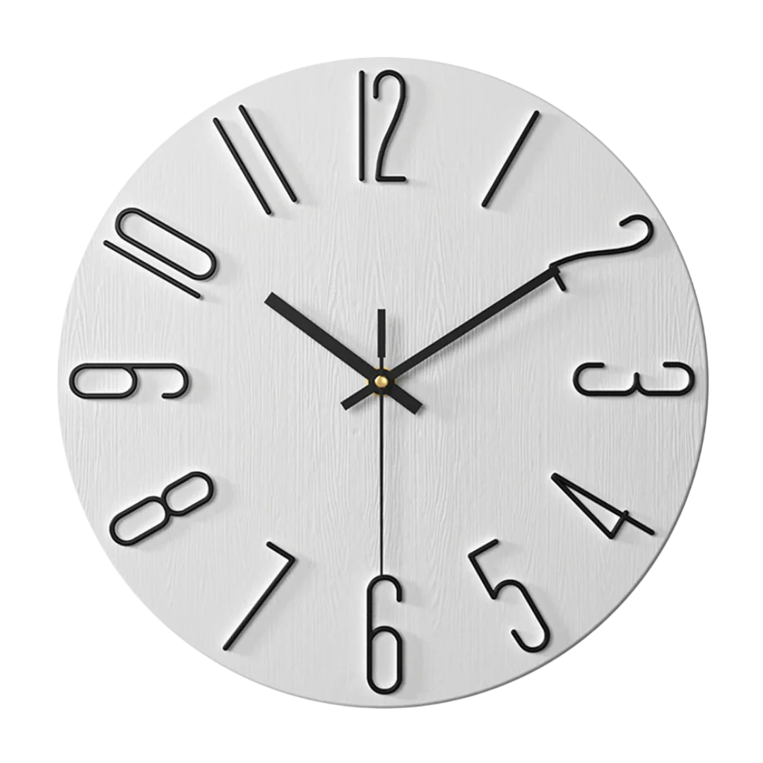 Quartz Wall Clock – Contemporary Minimalist Style for Living Room Décor
