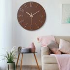 Quartz Wall Clock – Contemporary Minimalist Style for Living Room Décor