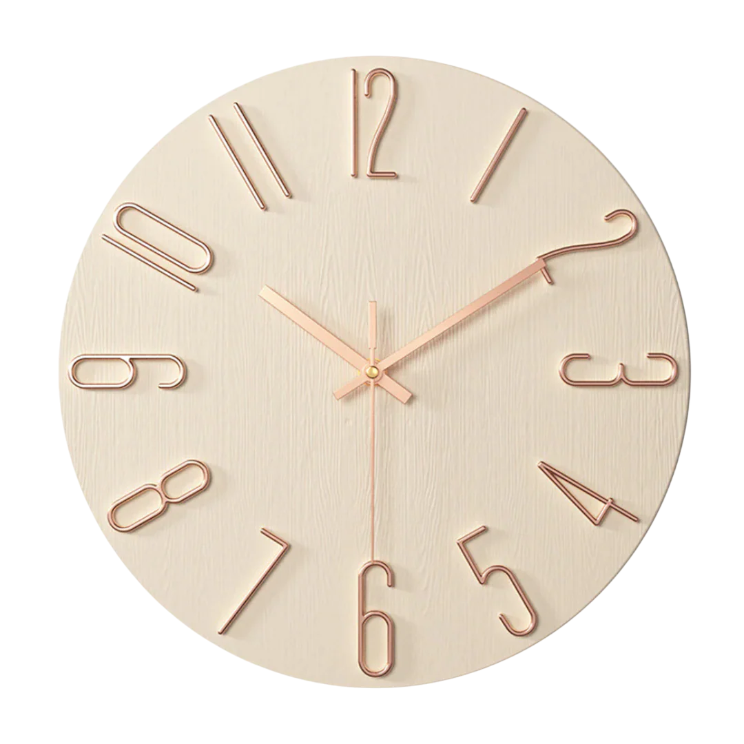 Quartz Wall Clock – Contemporary Minimalist Style for Living Room Décor