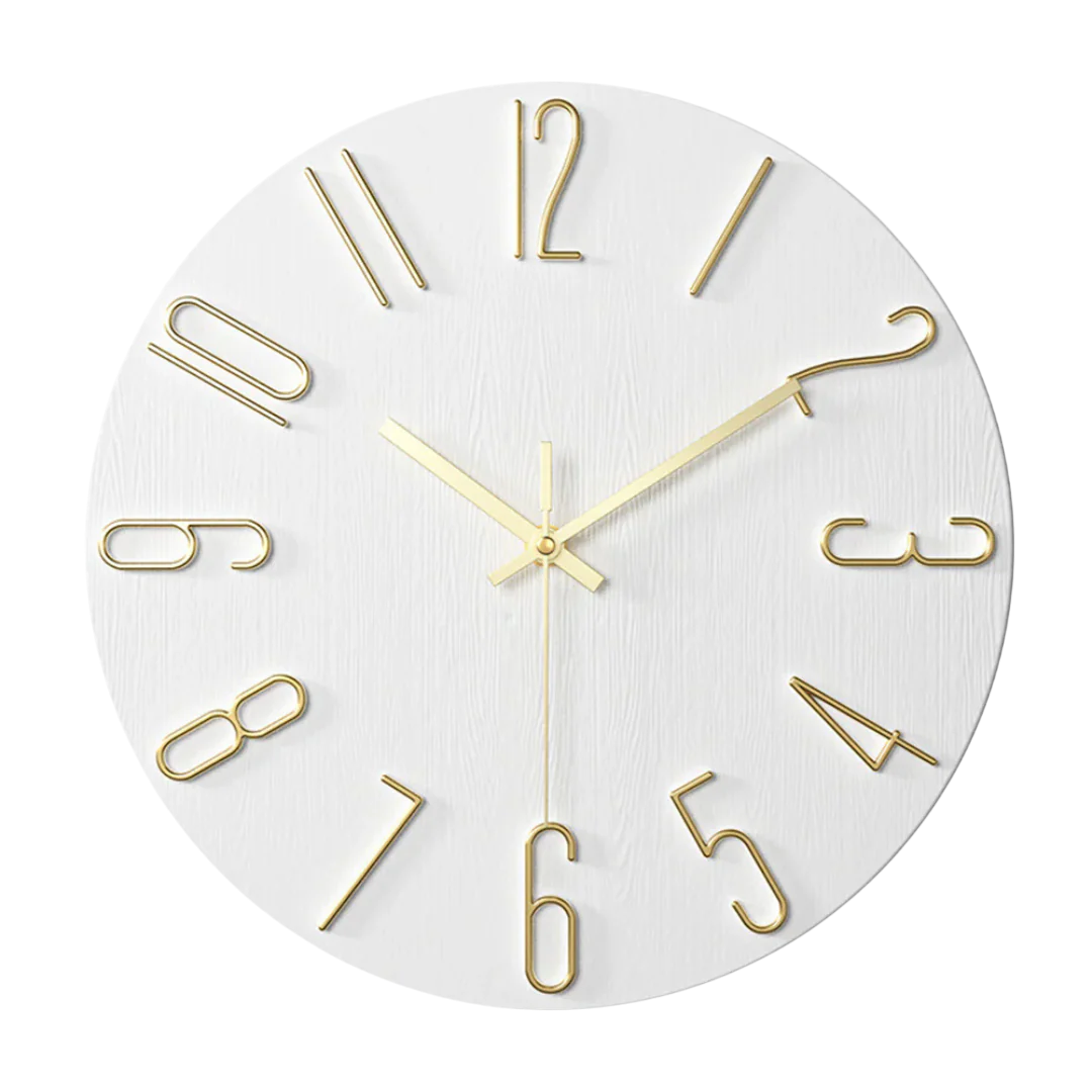 Quartz Wall Clock – Contemporary Minimalist Style for Living Room Décor