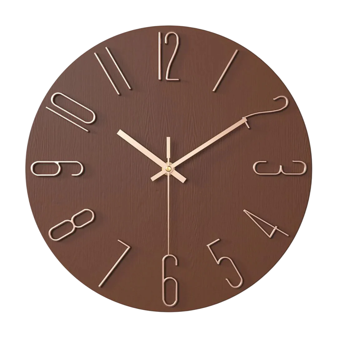 Quartz Wall Clock – Contemporary Minimalist Style for Living Room Décor