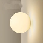 Spherical Frosted Wall Lamp for Modern Interiors