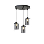 Modern Kitchen Island Light with Tinted Glass Shade