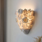 Ceramic Wall Lamp with Minimalist Flower Design