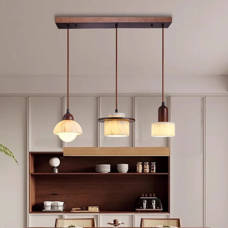 Retro Marble Hanging Light Fixture