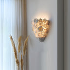 Ceramic Wall Lamp with Minimalist Flower Design