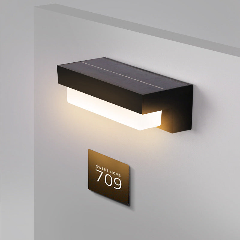Entryway Solar Wall Light Fixture