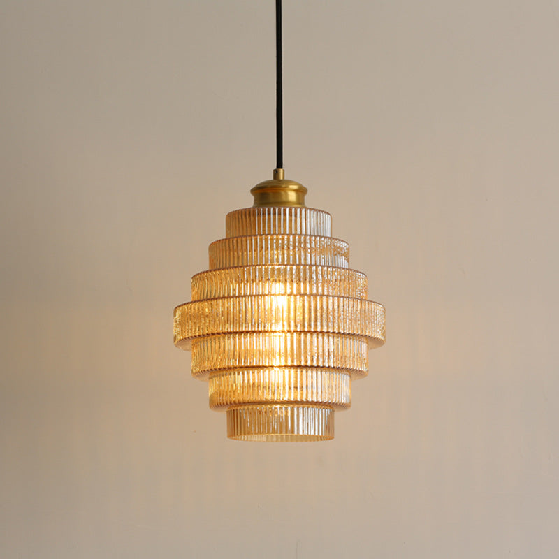 Retro Multi-Layered Glass Pendant Light
