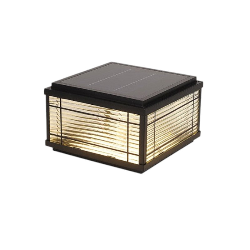 Post Light for Landscape with Solar Power Lantern