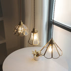 Geometric Pendant Light in Vintage Glass Design