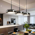 Modern 3-Bulb Glass Pendant Light for Kitchen Island