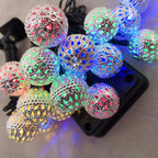 String Lights for Garden with Decorative Ball Lanterns Powered by Solar