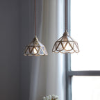 Geometric Pendant Light in Vintage Glass Design