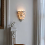 Ceramic Wall Lamp with Minimalist Flower Design