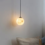Round Marble Hanging Light Fixture