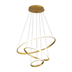 Modern Spiral Chandelier with 3 Layers of LED Lights