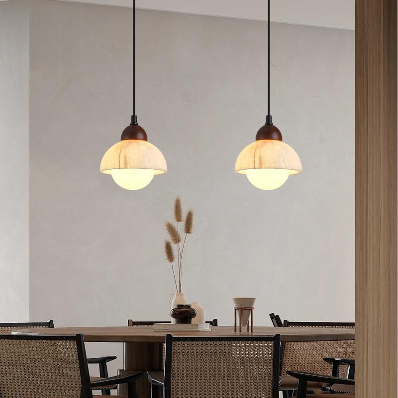 Retro Marble Hanging Light Fixture