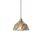 Geometric Pendant Light in Vintage Glass Design