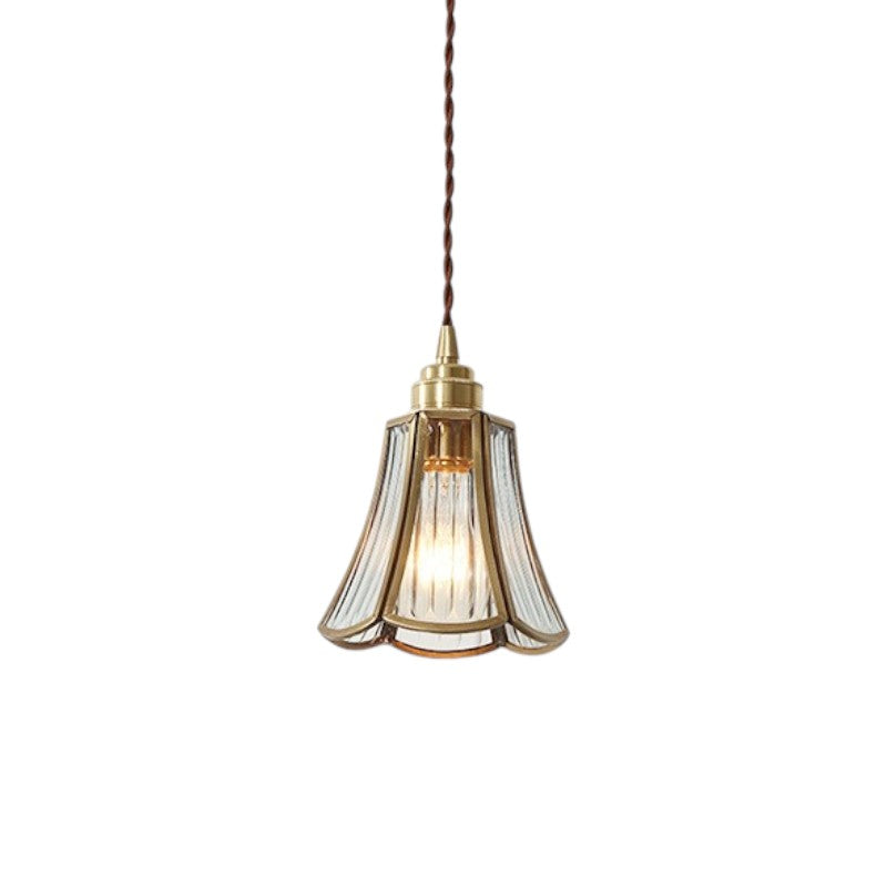 Geometric Pendant Light in Vintage Glass Design