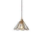 Geometric Pendant Light in Vintage Glass Design