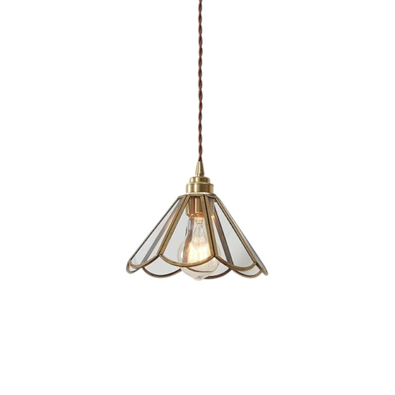 Geometric Pendant Light in Vintage Glass Design