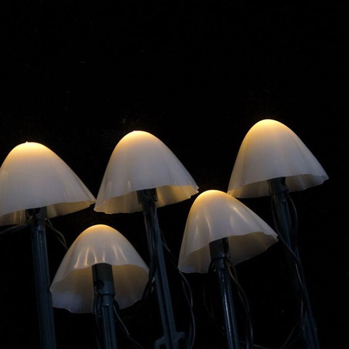 Multicolor LED Cap Solar Garden Mushroom Lights