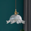 Clear Pendant Light in Vintage Scandinavian Style