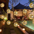 String Lights for Garden with Decorative Ball Lanterns Powered by Solar