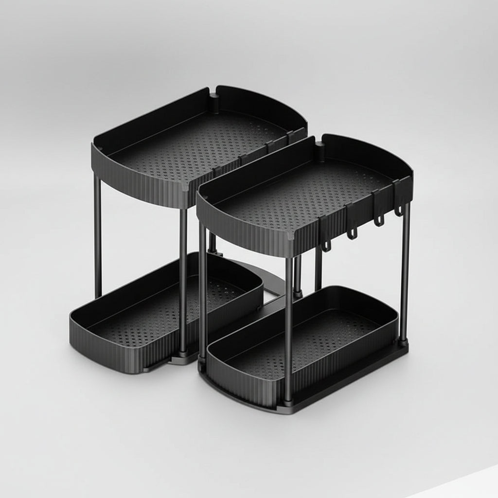 2-Pack Under-Sink Storage Drawers - Versatile Organizer Set