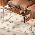 Movable Home Office Desk featuring PU Leather Surface and Steel Base