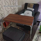 Movable Home Office Desk featuring PU Leather Surface and Steel Base