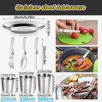 Explorer's Essential Camping Cookware Set | Compact & Durable