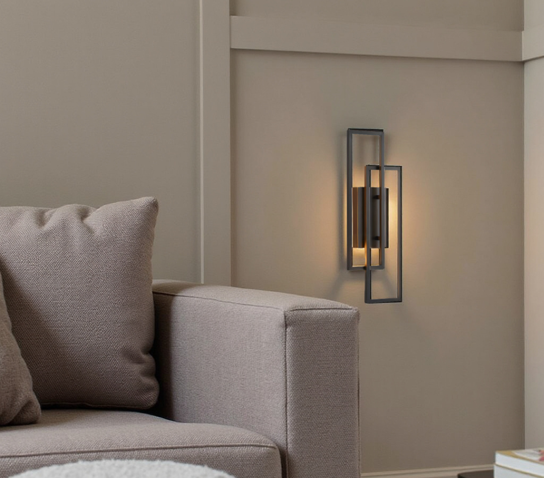 Double Rectangle Frame Wall-Mounted LED Light Fixture