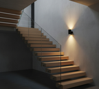 Black Cylindrical Head Wall-Mounted Plug-In Light