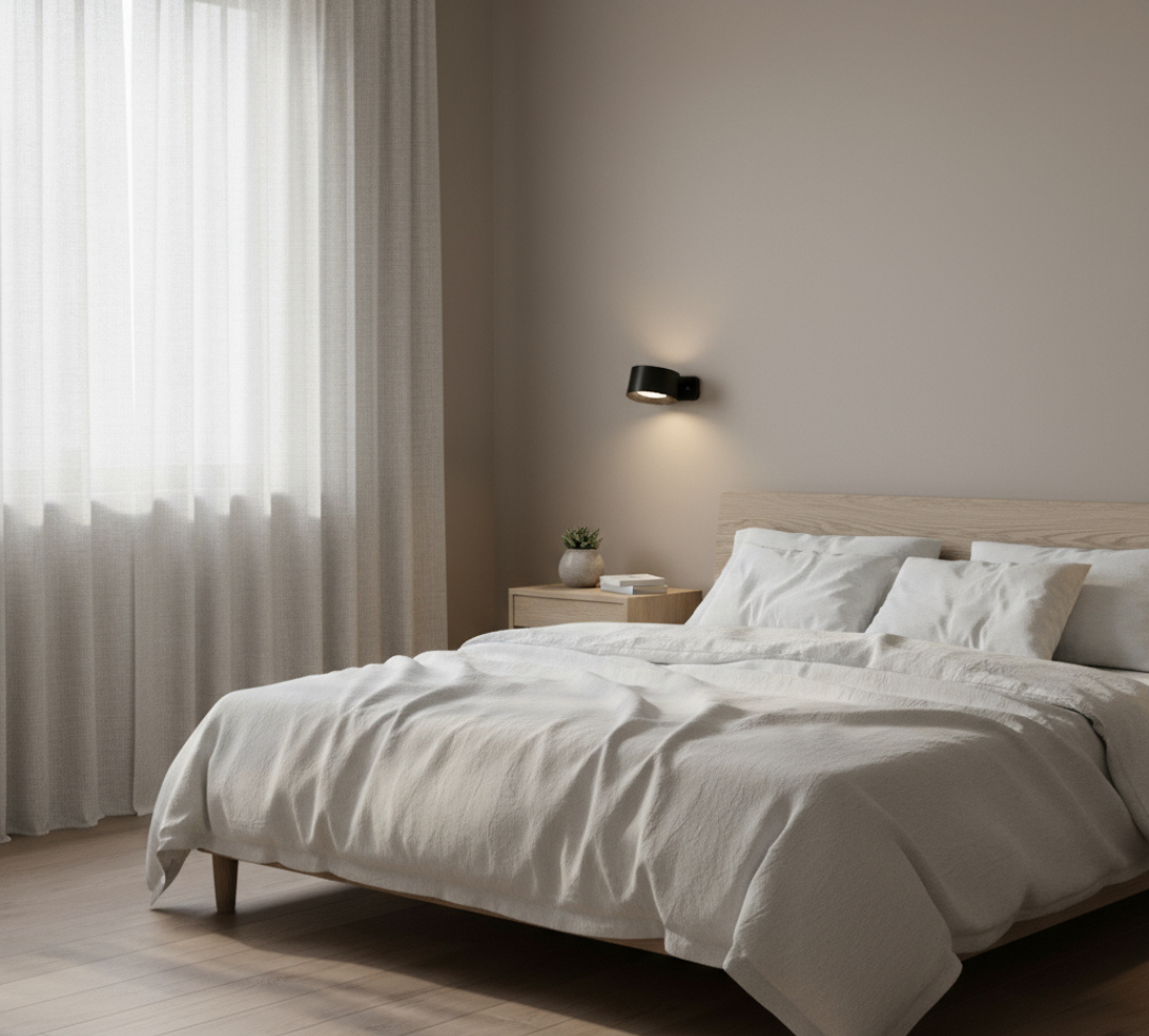 Compact Round Wall-Mounted LED Light Fixture