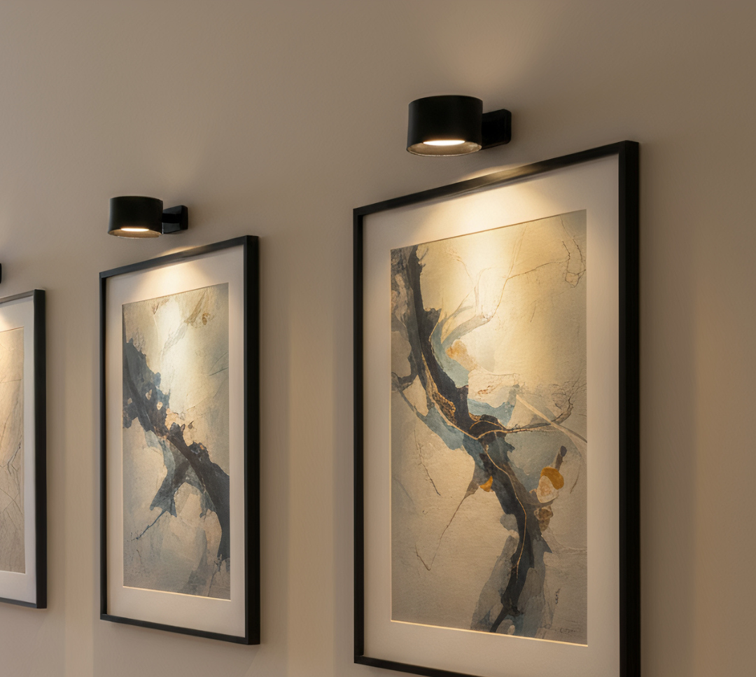 Compact Round Wall-Mounted LED Light Fixture