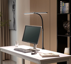 Black Slim LED Light Bar Desk Lamp with Adjustable Height