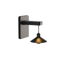Wall Mounted Outdoor Light Featuring Hanging Shade and Dusk Sensor