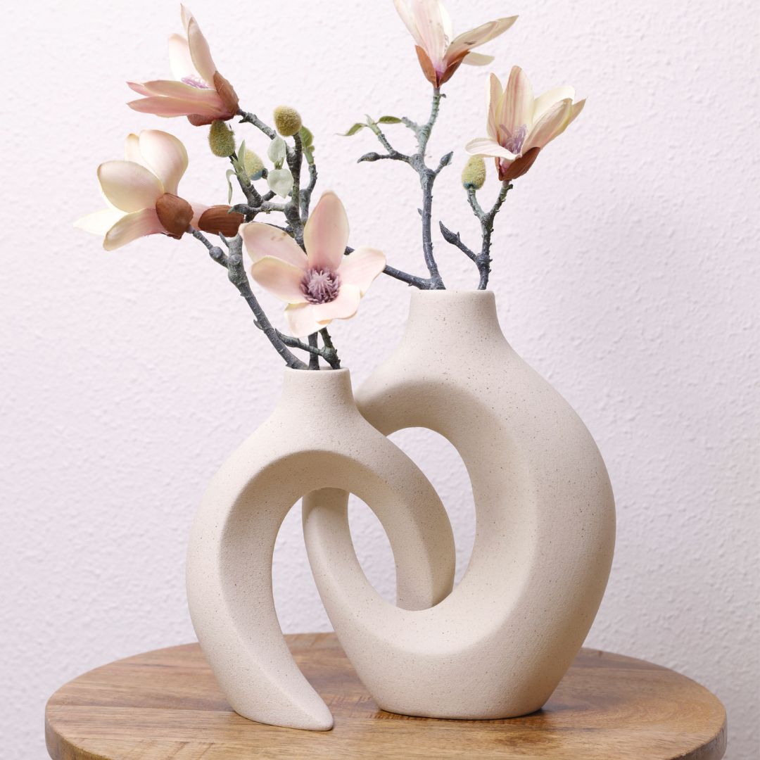 Intertwined Ceramic Vase for Flowers